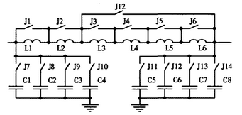 圖7  SSB天調(diào)電容、電感網(wǎng)絡(luò)