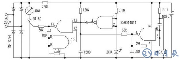 一文解析三極管組成的光控開(kāi)關(guān)電路原理圖