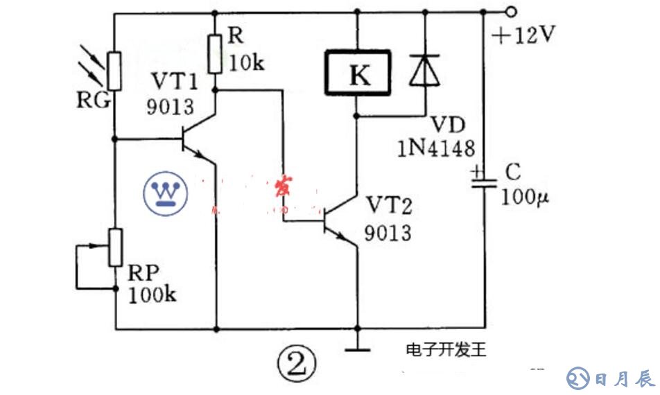 三極管組成的光控開(kāi)關(guān)電路原理圖_四款光控開(kāi)關(guān)電路圖