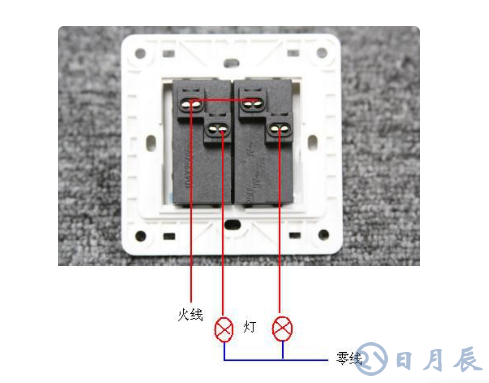 雙開(kāi)電燈開(kāi)關(guān)怎么接線(xiàn)
