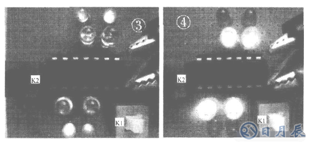 CD4066四雙向模擬開關(guān)的測(cè)試電路