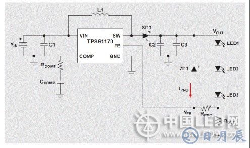 基于高亮度LED升壓轉(zhuǎn)換器的開路保護設計