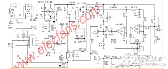 3842充電器電路圖大全（UC3842/lm324/KA3842充電器電路詳解）